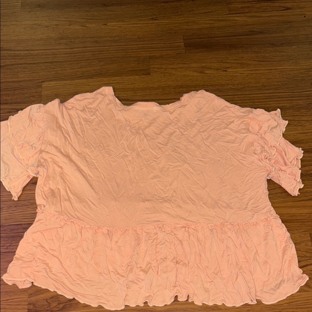 Peach Ruffled Blouse - Picture 2 of 3